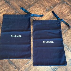 Chanel Black Drawstring Bag